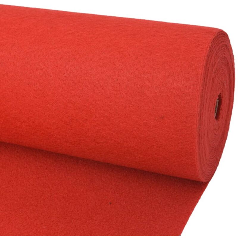 immagine 0 del prodotto vidaxl tappeto piatto da esposizione rosso riutilizzabile varie dimensioni dimensioni 1.6 x 12 m