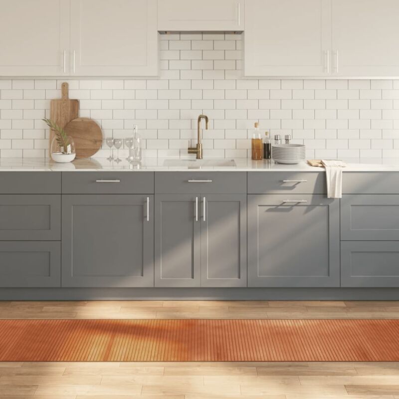 foto del prodotto vidaxl tappeto rettangolare marrone 60x1000 cm in bamb 