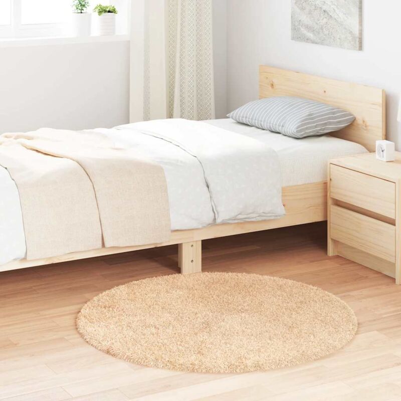 foto del prodotto vidaxl - tappeto shaggy a pelo lungo navarra beige 100x100 cm poliestere