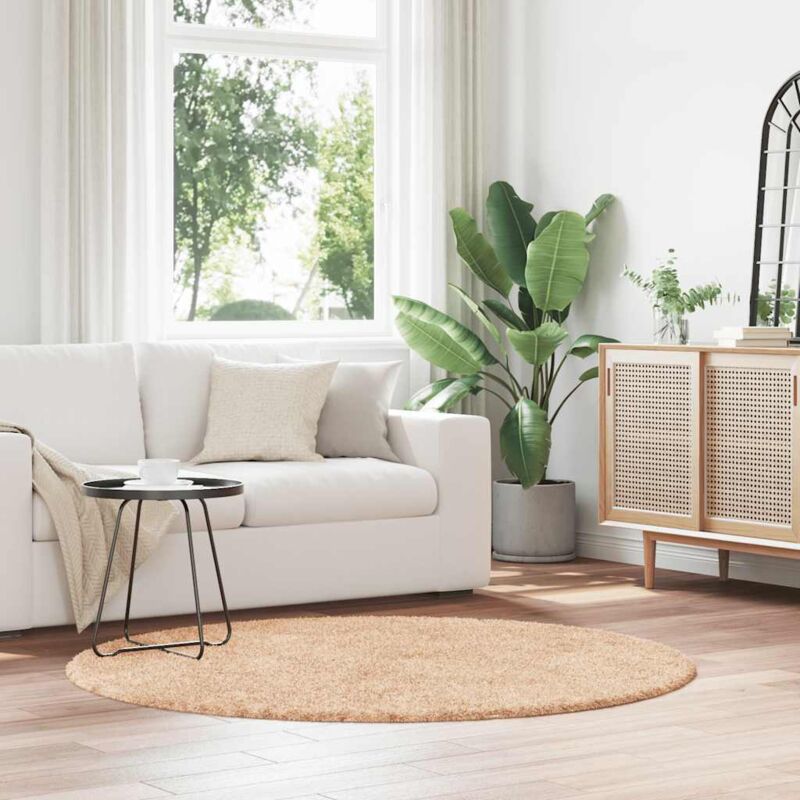 foto del prodotto vidaxl tappeto shaggy a pelo lungo navarra beige 160x160 cm poliestere