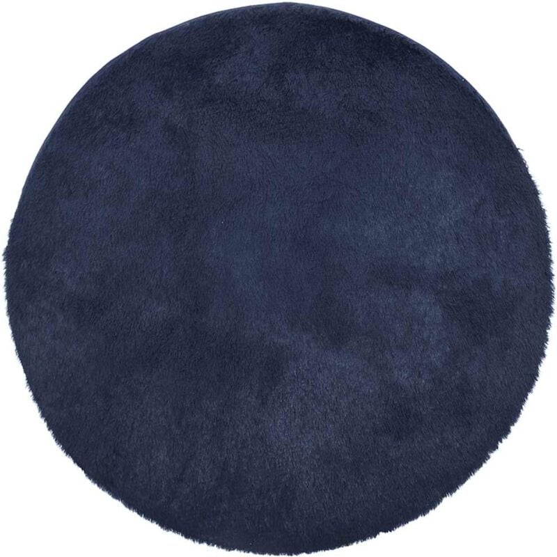 foto del prodotto vidaxl tappeto shaggy a pelo lungo navarra blu marino 160x160 cm