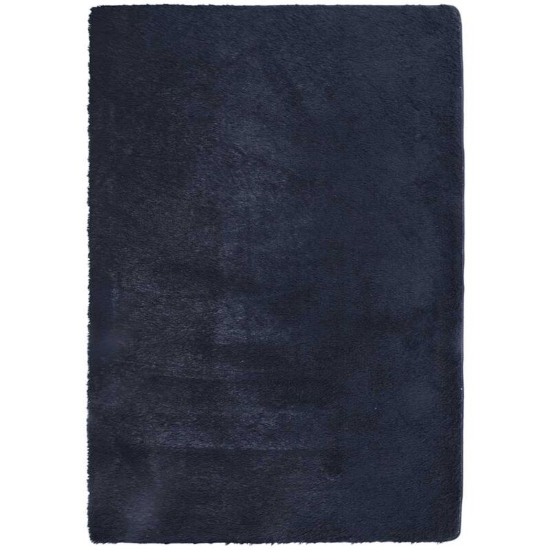 foto del prodotto vidaxl tappeto shaggy a pelo lungo navarra blu marino 160x230 cm
