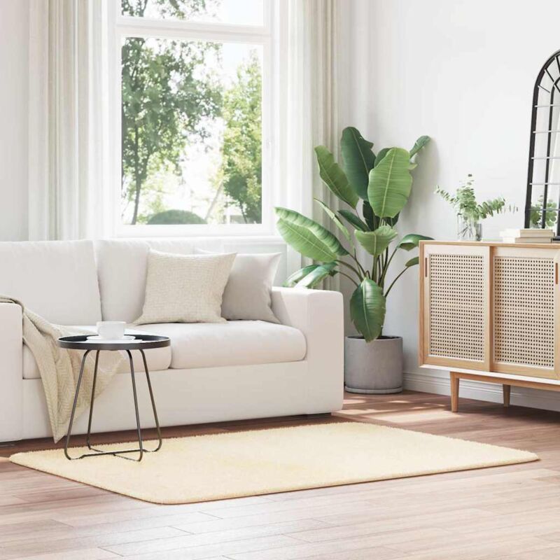foto del prodotto vidaxl tappeto shaggy a pelo lungo navarra crema 120x170 cm poliestere
