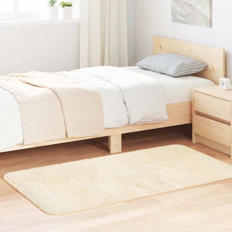 foto del prodotto vidaxl tappeto shaggy a pelo lungo navarra crema 80x150 cm poliestere