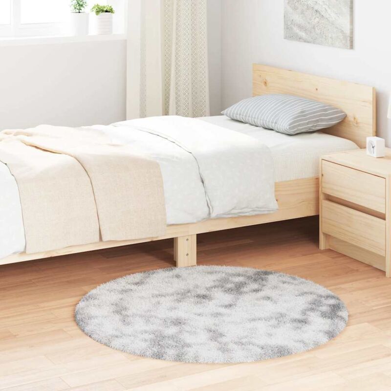 foto del prodotto vidaxl tappeto shaggy a pelo lungo navarra grigio argento 100x100cm