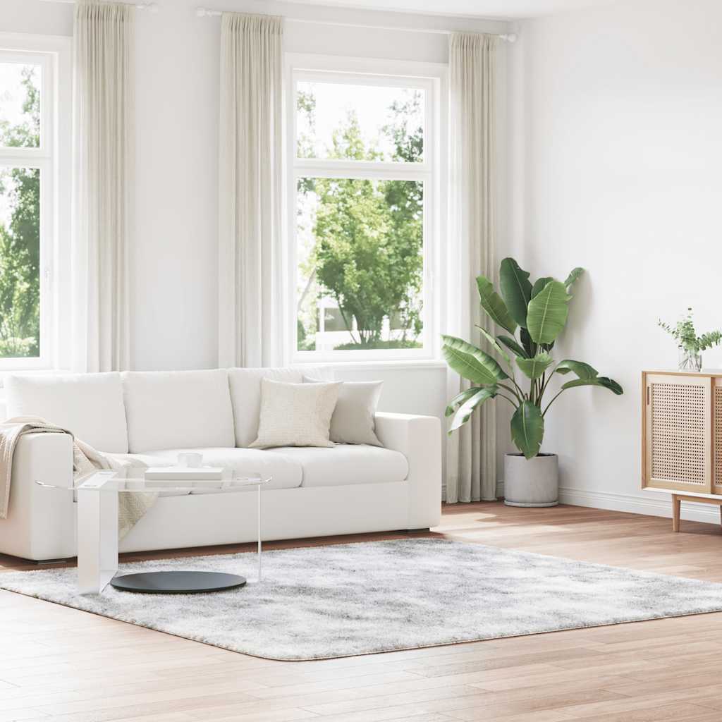 foto del prodotto vidaxl tappeto shaggy a pelo lungo navarra grigio argento 240x240cm