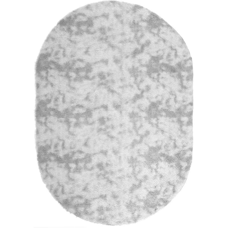 foto del prodotto vidaxl - tappeto shaggy a pelo lungo navarra grigio argento 300x200 cm