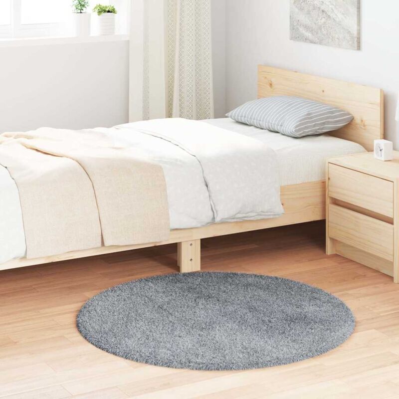 foto del prodotto vidaxl tappeto shaggy a pelo lungo navarra grigio chiaro 100x100 cm