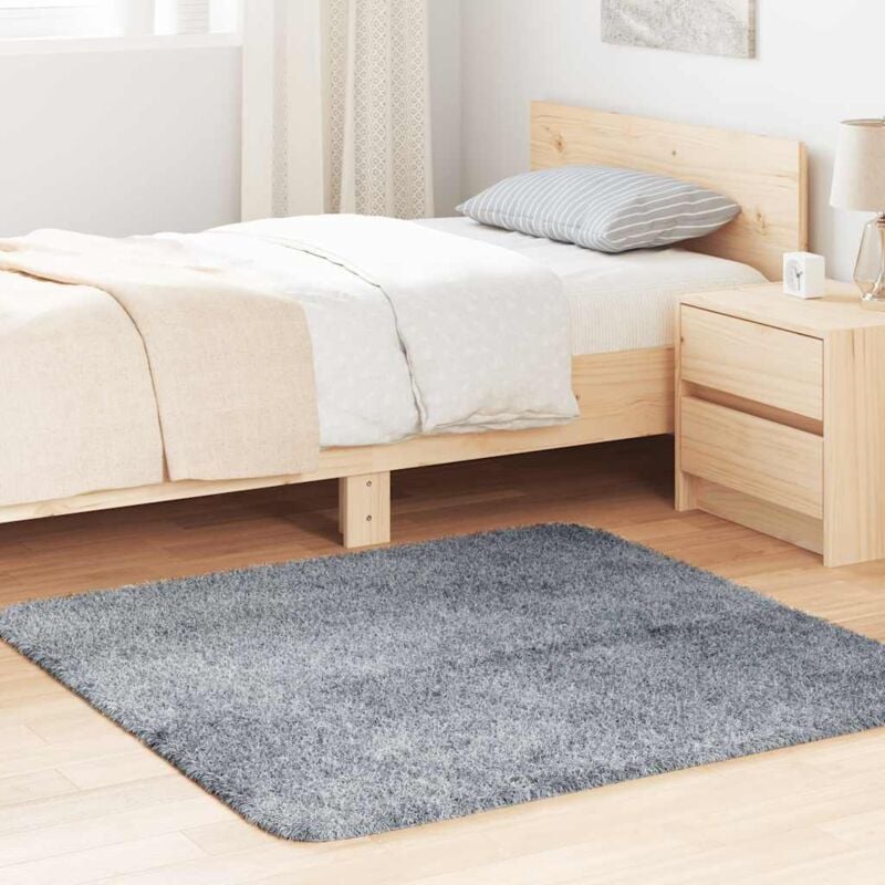 foto del prodotto vidaxl tappeto shaggy a pelo lungo navarra grigio chiaro 120x120 cm