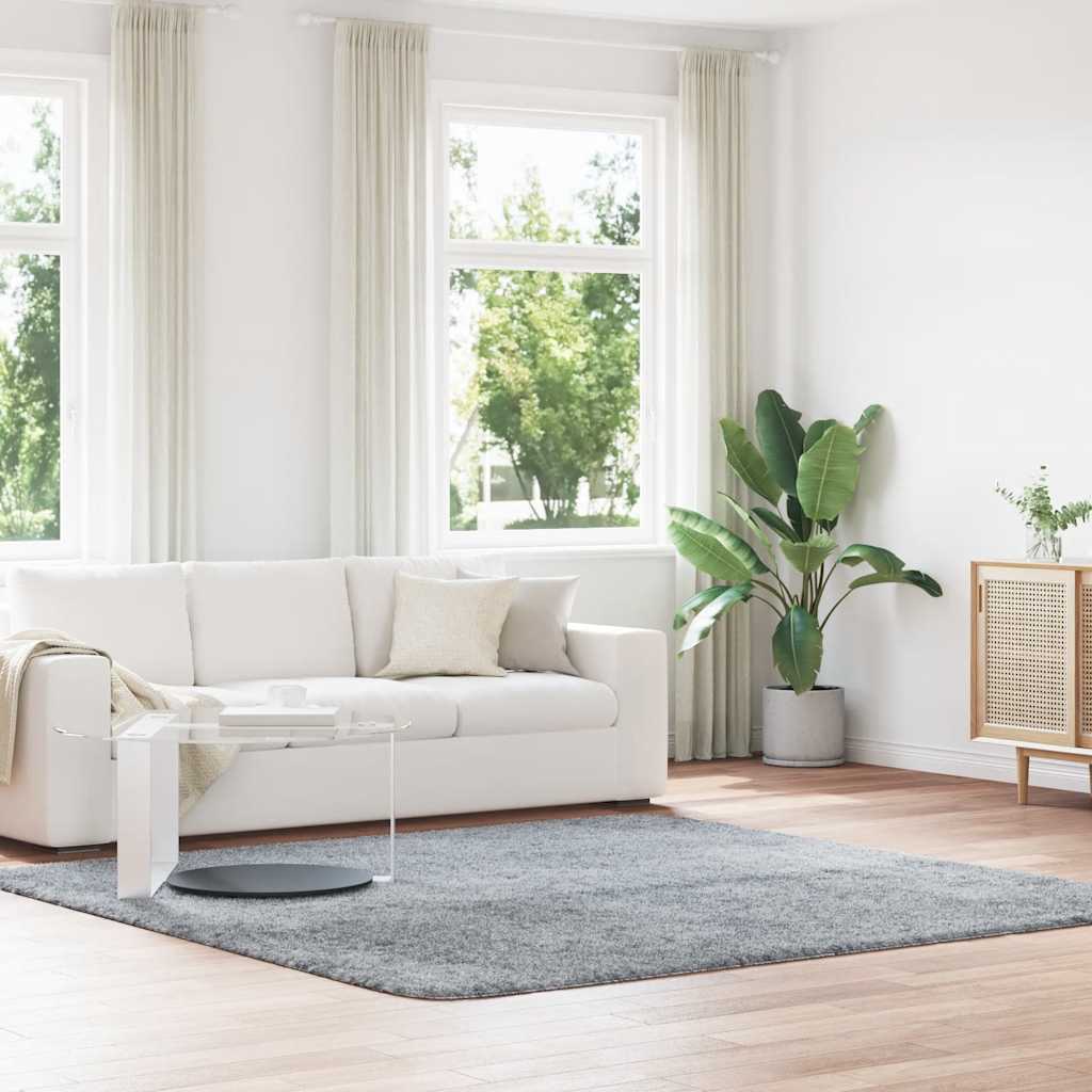foto del prodotto vidaxl tappeto shaggy a pelo lungo navarra grigio chiaro 240x240 cm