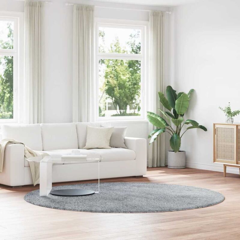 foto del prodotto vidaxl tappeto shaggy a pelo lungo navarra grigio chiaro 240x240 cm