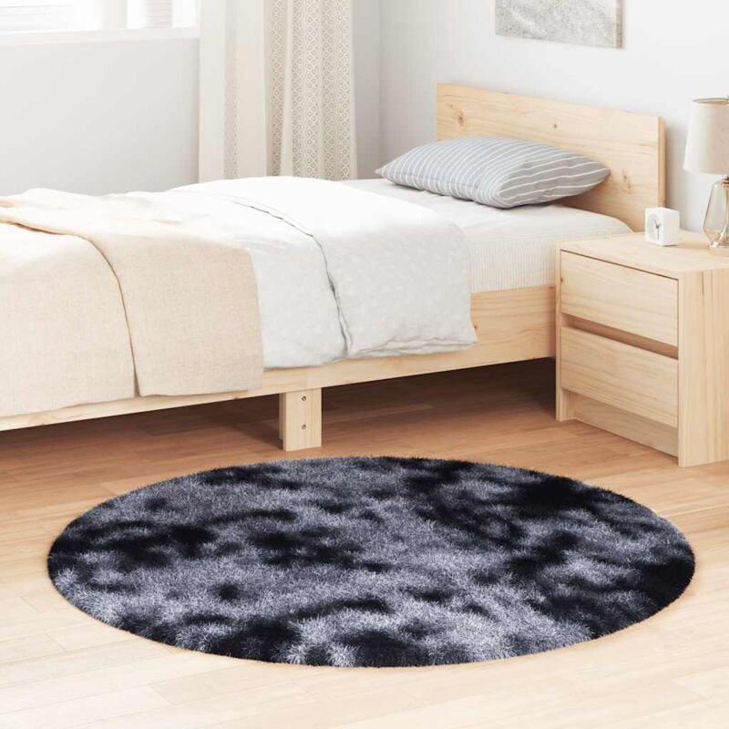 foto del prodotto vidaxl tappeto shaggy a pelo lungo navarra grigio scuro 120x120 cm