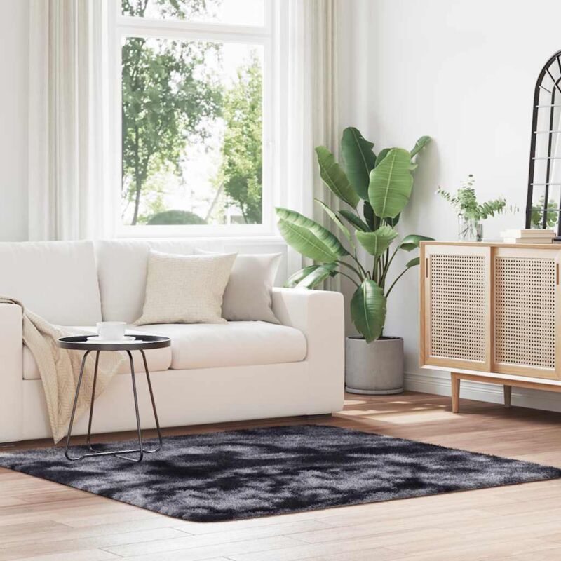 foto del prodotto vidaxl tappeto shaggy a pelo lungo navarra grigio scuro 160x160 cm