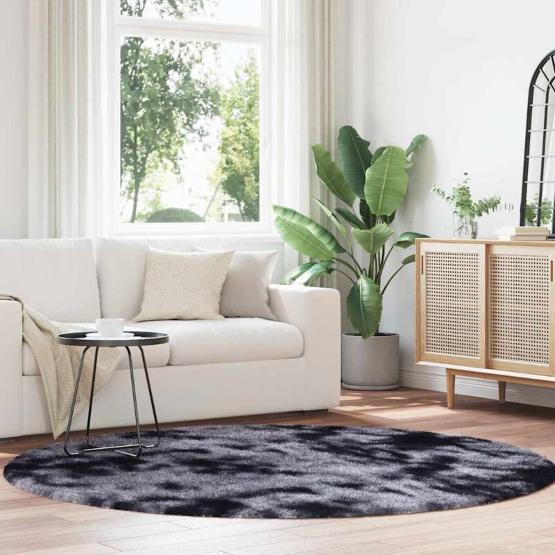 foto del prodotto vidaxl tappeto shaggy a pelo lungo navarra grigio scuro 200x200 cm