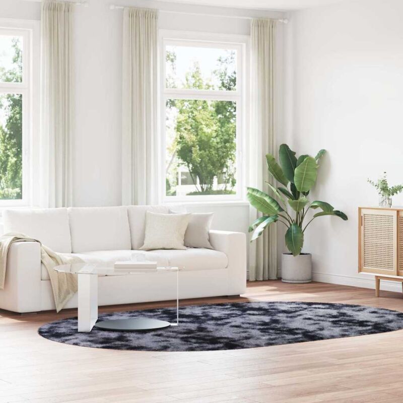 foto del prodotto vidaxl tappeto shaggy a pelo lungo navarra grigio scuro 300x200 cm