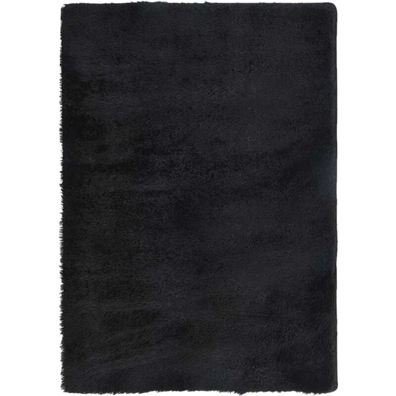 foto del prodotto vidaxl tappeto shaggy a pelo lungo navarra nero 160x230 cm poliestere