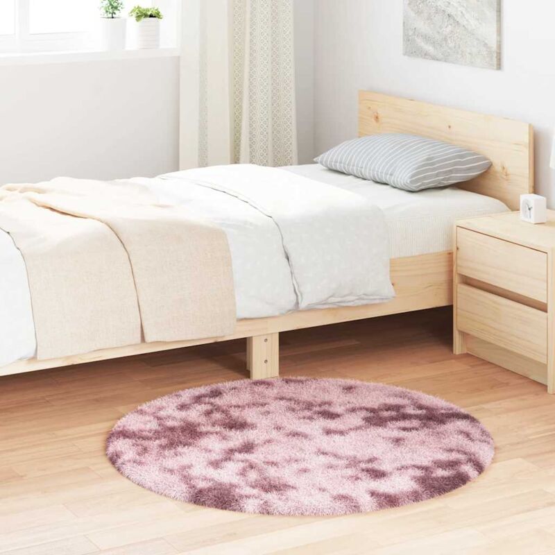 foto del prodotto vidaxl tappeto shaggy a pelo lungo navarra rosa antico 100x100cm