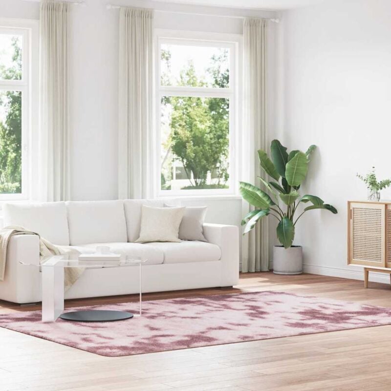 foto del prodotto vidaxl - tappeto shaggy a pelo lungo navarra rosa antico 200x290cm