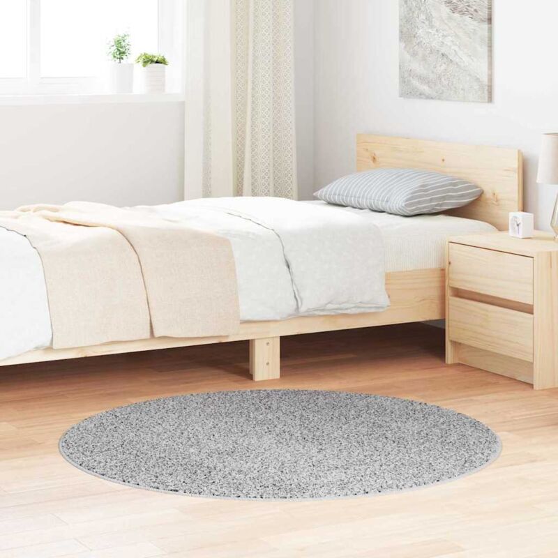 foto del prodotto vidaxl tappeto shaggy con retro in lattice grigio 120 cm