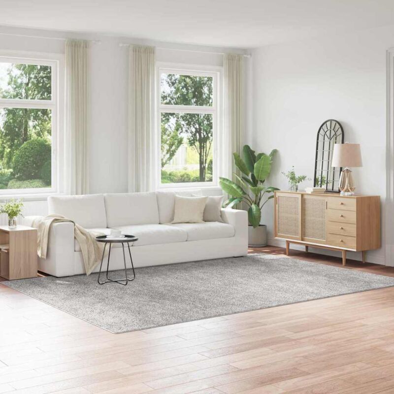 foto del prodotto vidaxl tappeto shaggy con retro in lattice grigio 240x340 cm