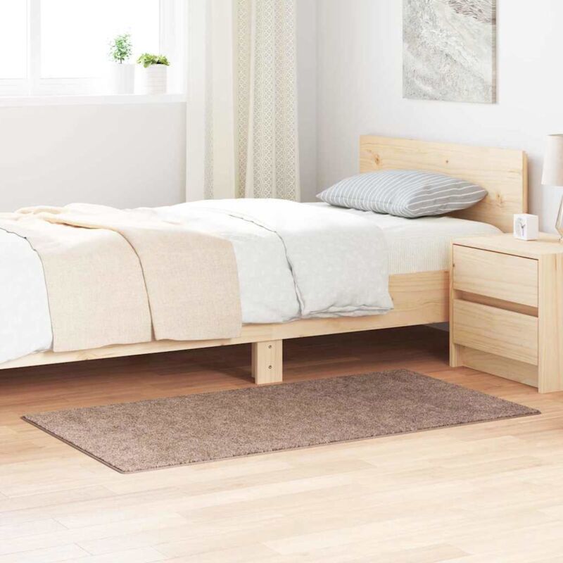 foto del prodotto vidaxl tappeto shaggy con retro in lattice marrone 80x150 cm