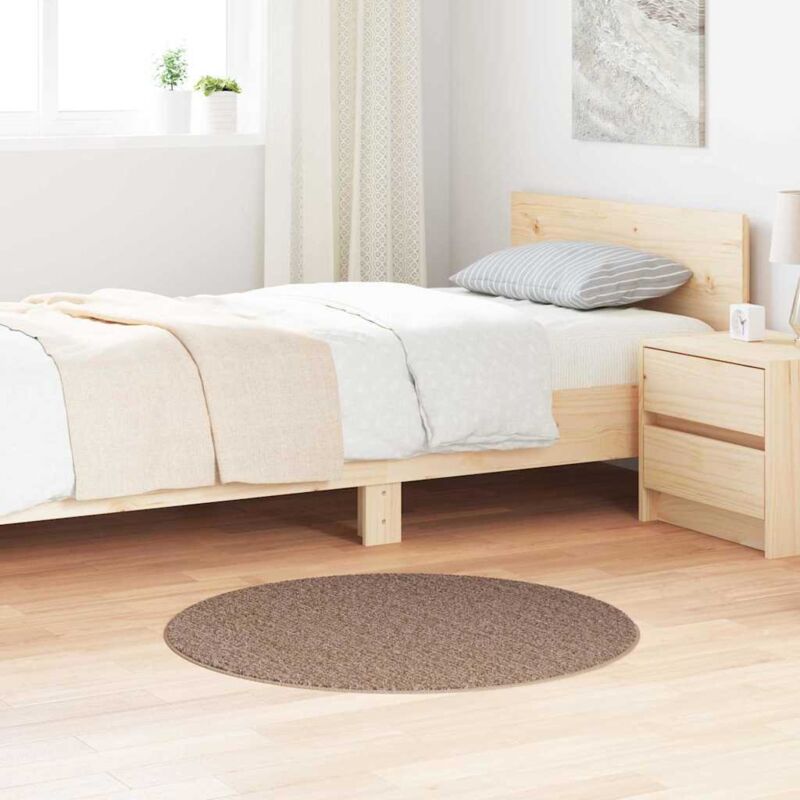 foto del prodotto vidaxl tappeto shaggy con retro in lattice marrone 90 cm