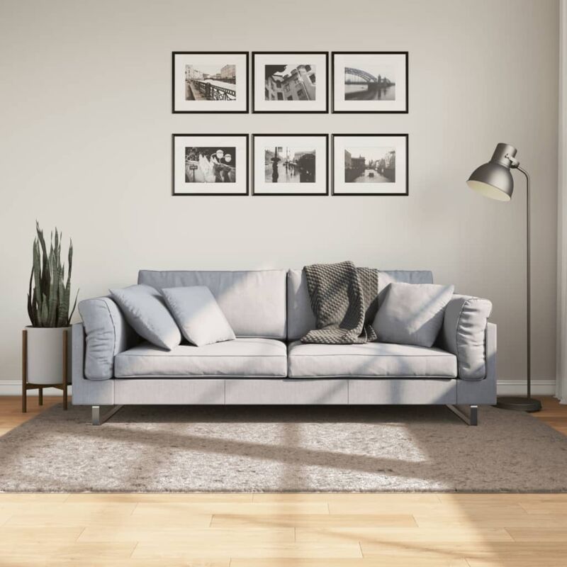 foto del prodotto vidaxl tappeto shaggy pamplona a pelo lungo moderno beige 140x200 cm