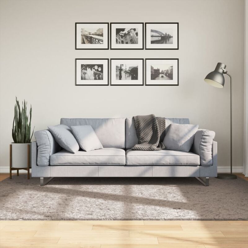 foto del prodotto vidaxl tappeto shaggy pamplona a pelo lungo moderno beige 160x230 cm