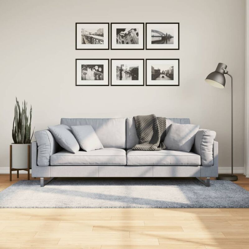 foto del prodotto vidaxl tappeto shaggy pamplona a pelo lungo moderno blu 100x200 cm