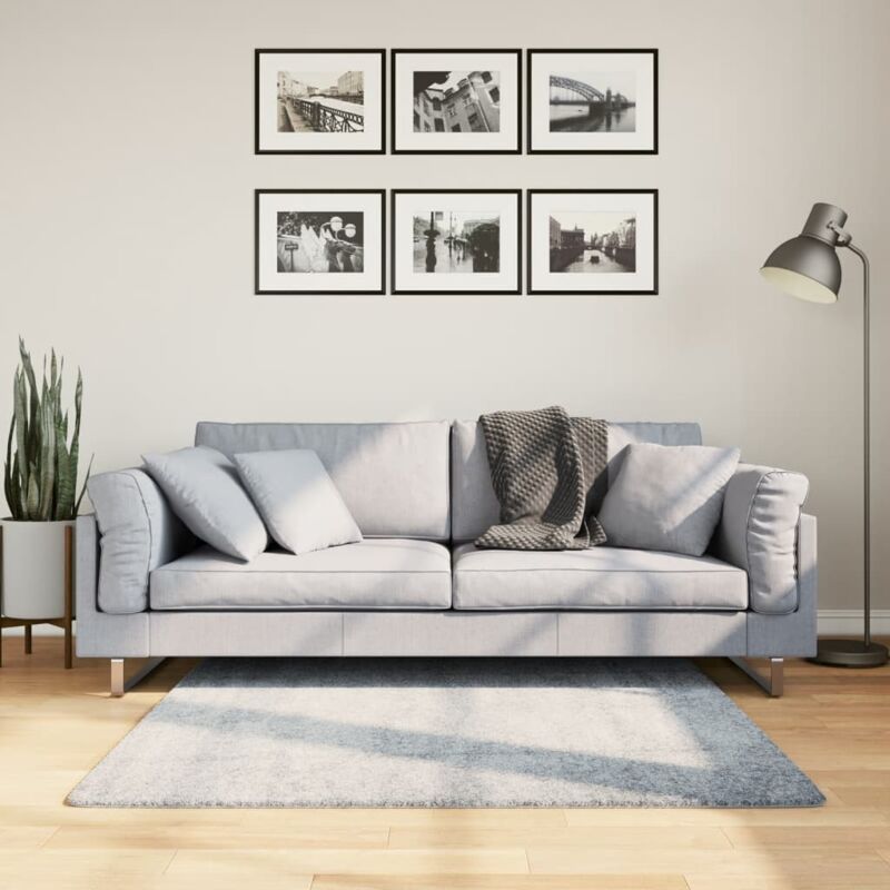 foto del prodotto vidaxl tappeto shaggy pamplona a pelo lungo moderno blu 120x120 cm