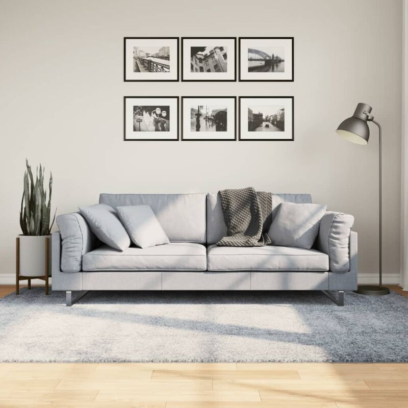 foto del prodotto vidaxl tappeto shaggy pamplona a pelo lungo moderno blu 160x230 cm