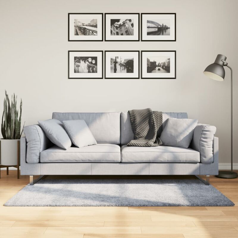 foto del prodotto vidaxl tappeto shaggy pamplona a pelo lungo moderno blu 80x150 cm