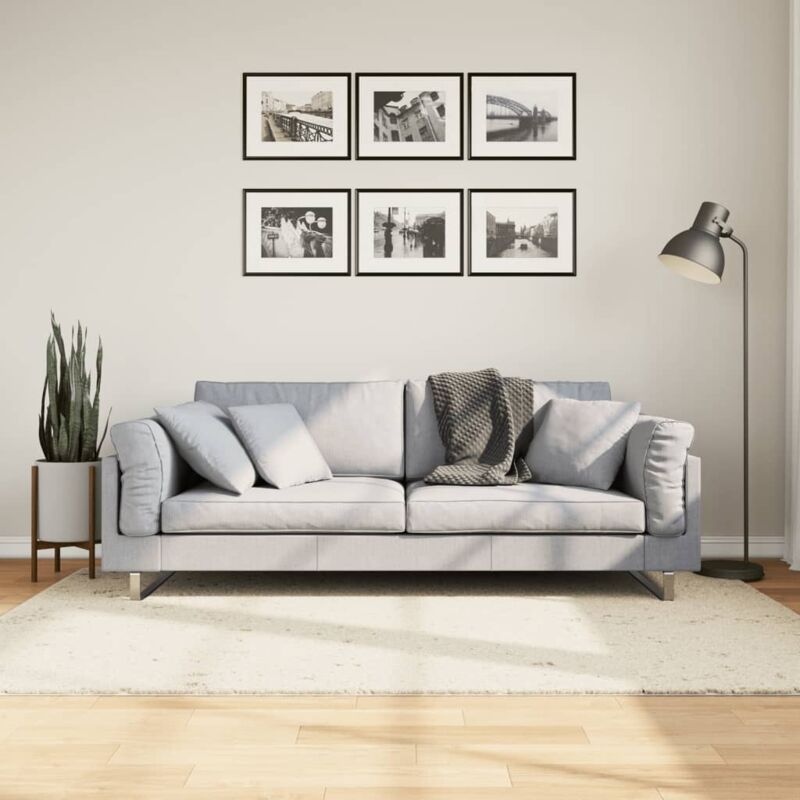 foto del prodotto vidaxl tappeto shaggy pamplona a pelo lungo moderno grigio 140x200 cm