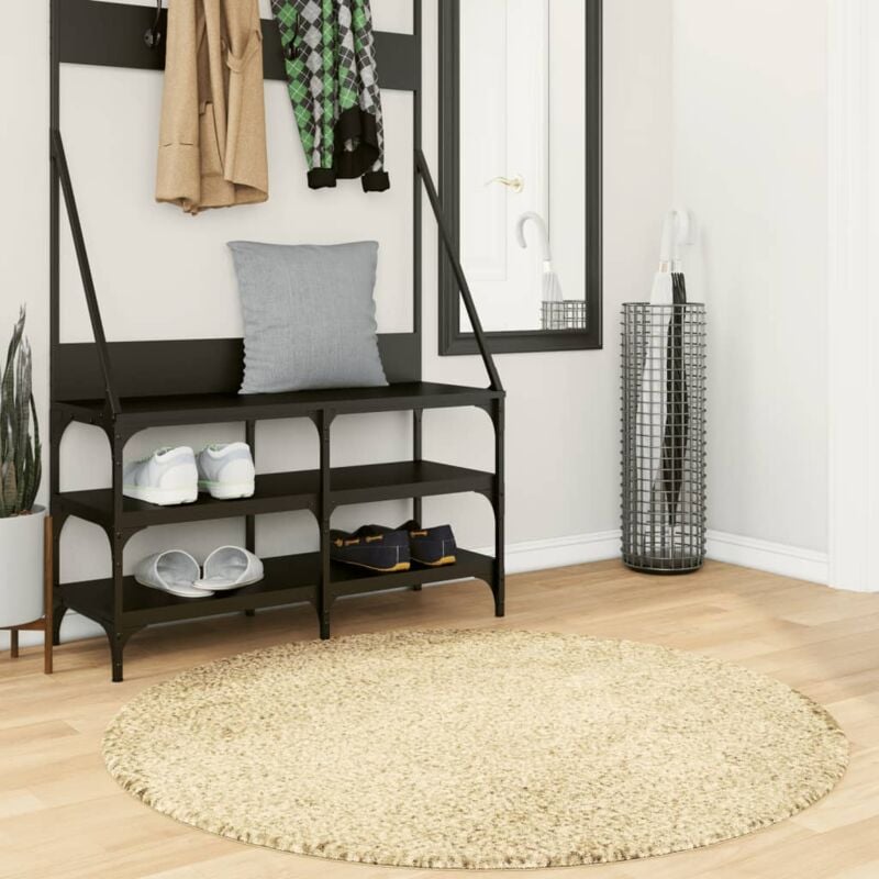 foto del prodotto vidaxl tappeto shaggy pamplona a pelo lungo moderno oro 120 cm