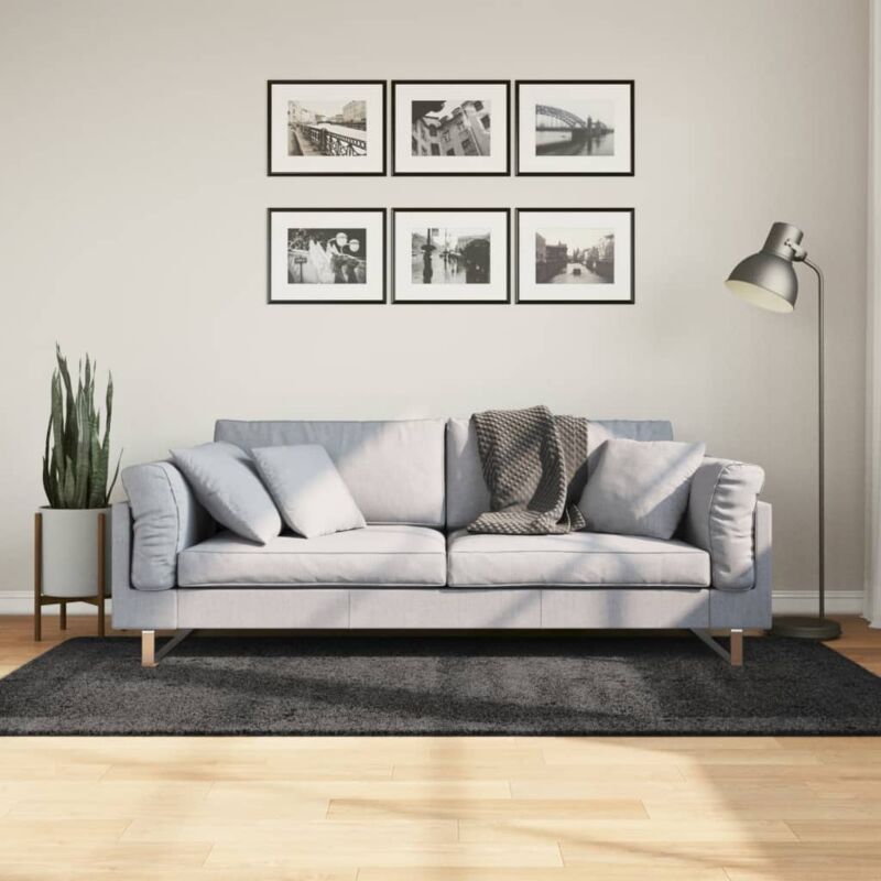 foto del prodotto vidaxl tappeto shaggy pamplona pelo lungo moderno antracite 100x200cm