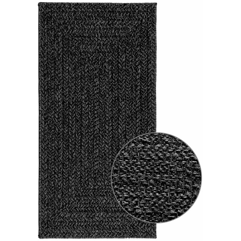 foto del prodotto vidaxl tappeto zizur antracite 60x110 cm aspetto iuta interni esterni