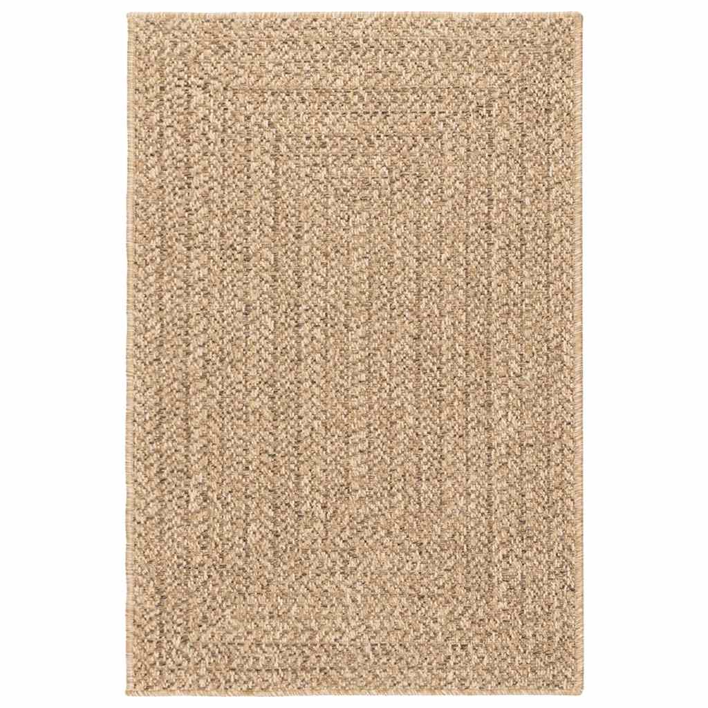 foto del prodotto vidaxl tappeto zizur beige 140x200 cm aspetto iuta interni ed esterni