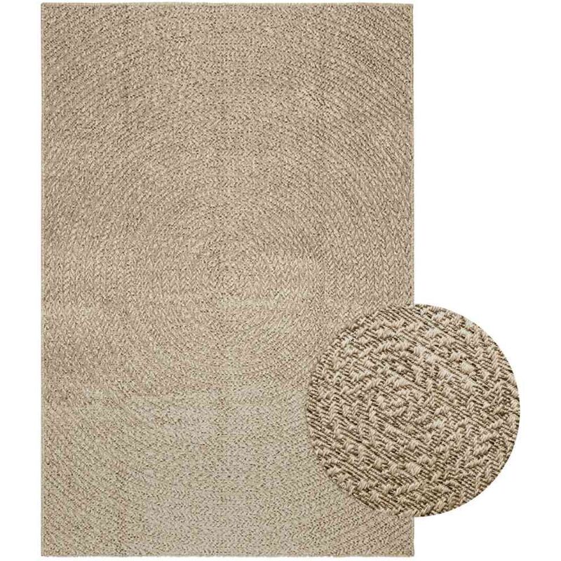 foto del prodotto vidaxl tappeto zizur beige 140x200 cm aspetto iuta interni ed esterni