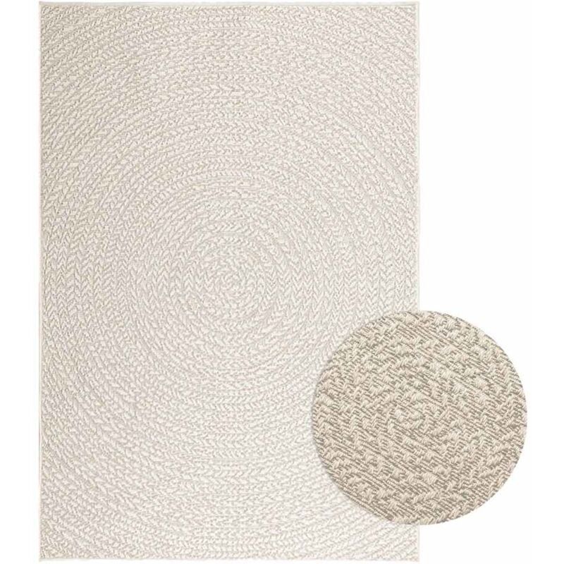 foto del prodotto vidaxl tappeto zizur crema 120x170 cm aspetto iuta interni ed esterni