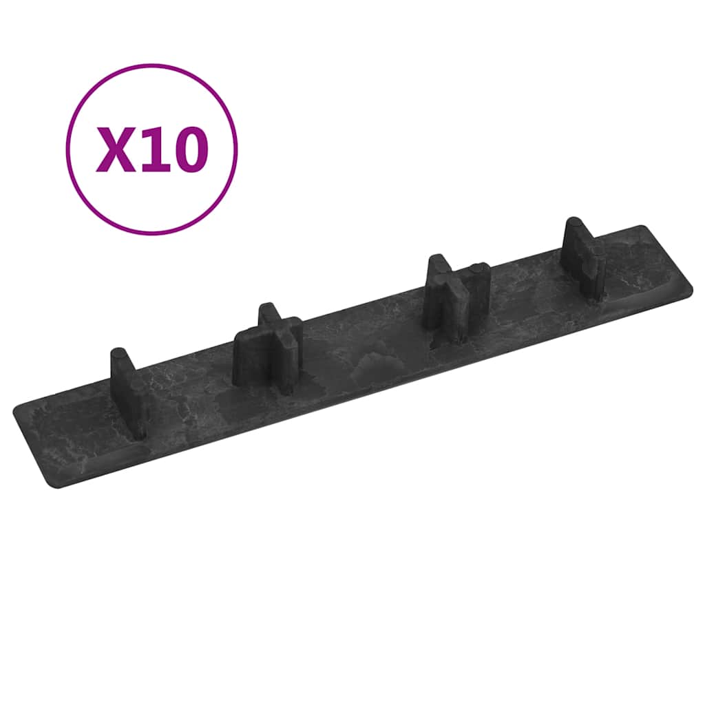 foto del prodotto vidaxl tappi per decking 10 pz plastica nero
