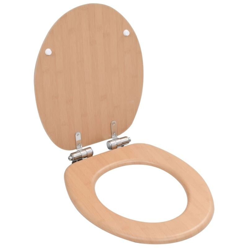 foto del prodotto vidaxl tavoletta wc coperchio chiusura morbida mdf design a bamb 