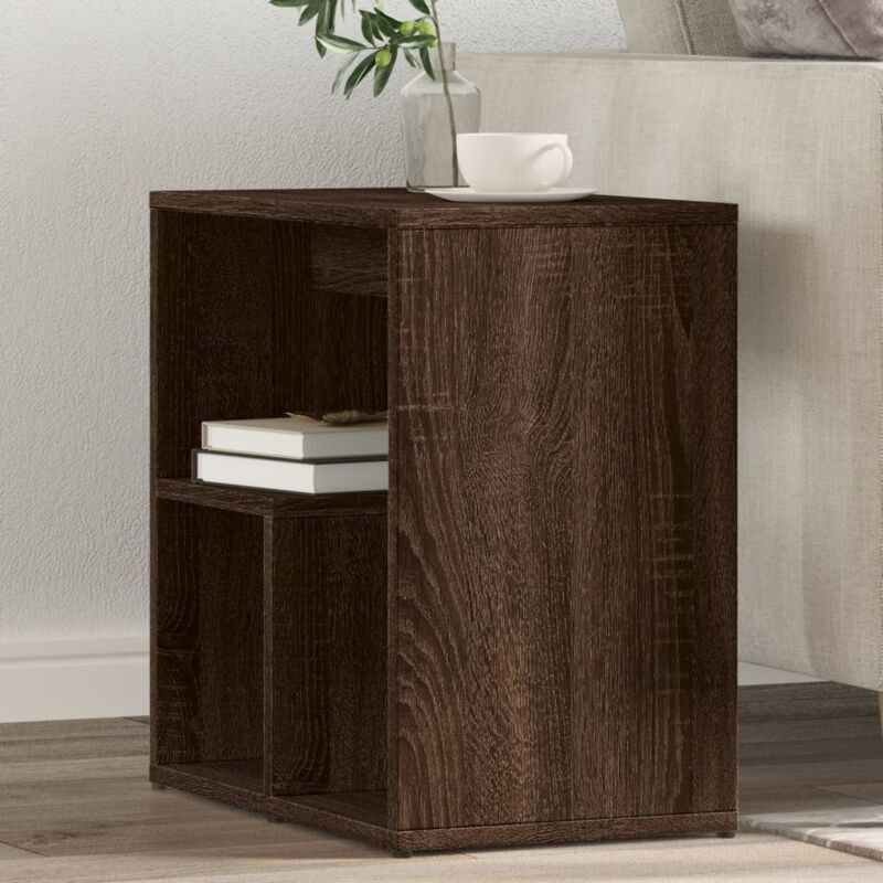 foto del prodotto vidaxl tavolini 2 pz rovere marrone 50x30x50 cm in legno multistrato