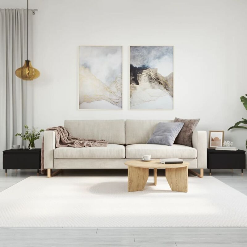 foto del prodotto vidaxl tavolini da salotto 2pz neri 50x46x35 cm in legno multistrato