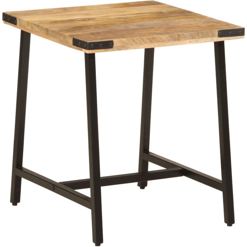 foto del prodotto vidaxl tavolino 45x45x50cm in legno massello di mango e ferro