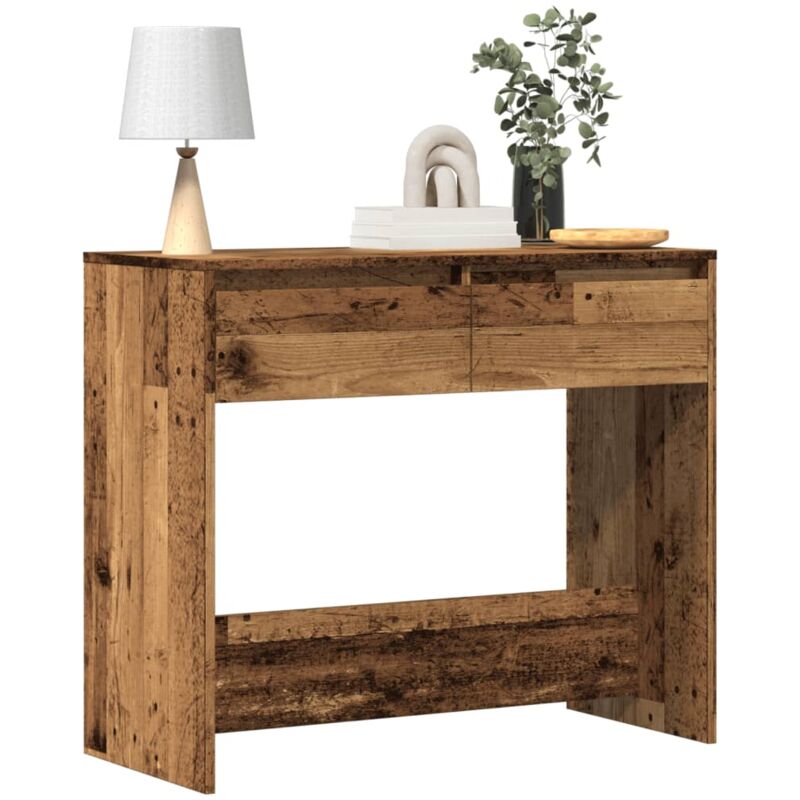 foto del prodotto vidaxl tavolino consolle legno vecchio 89x41x76,5 cm in truciolato