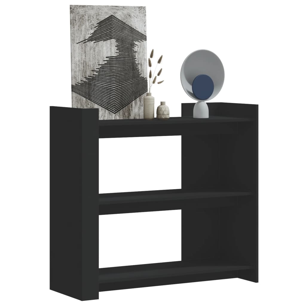 foto del prodotto vidaxl tavolino consolle nero 100x35x90 cm in legno multistrato