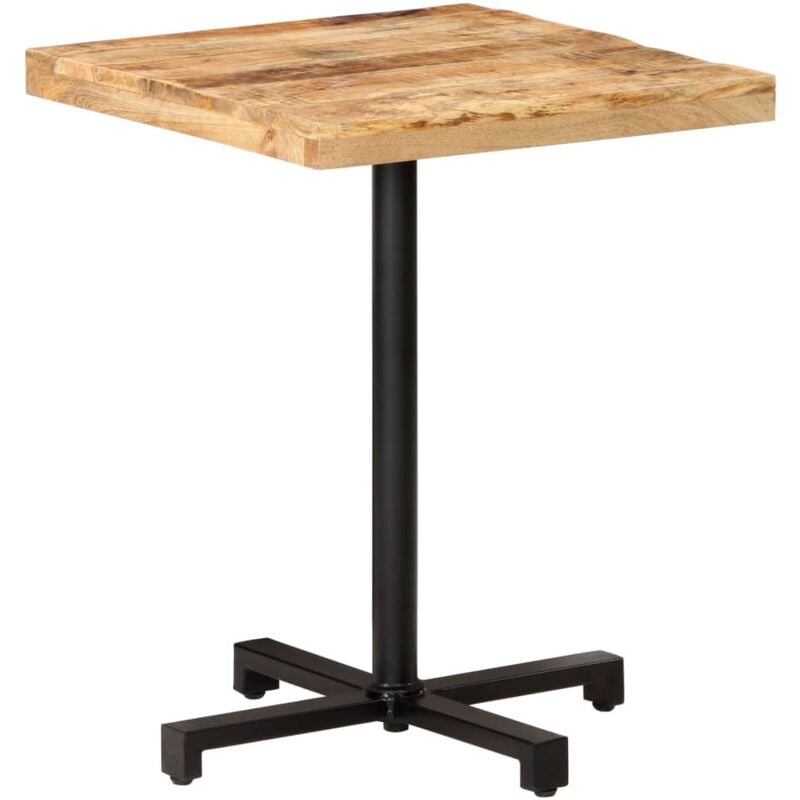 foto del prodotto vidaxl tavolino da bistrot quadrato 60x60x75 cm legno di mango grezzo