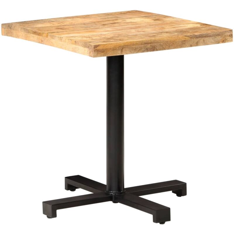 foto del prodotto vidaxl tavolino da bistrot quadrato 70x70x75 cm legno di mango grezzo