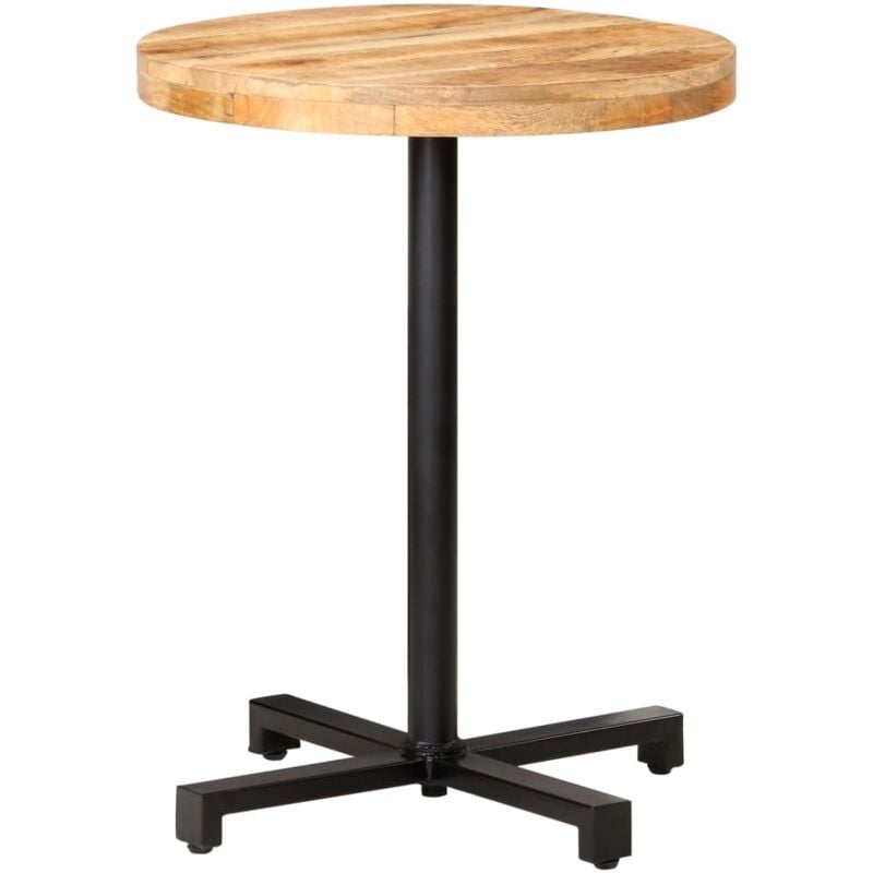 foto del prodotto vidaxl tavolino da bistrot rotondo 60x75 cm in legno di mango grezzo