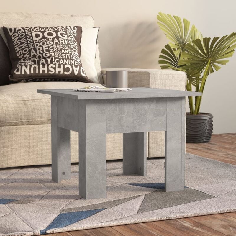 foto del prodotto vidaxl tavolino da caff grigio cemento 55x55x42 cm in truciolato